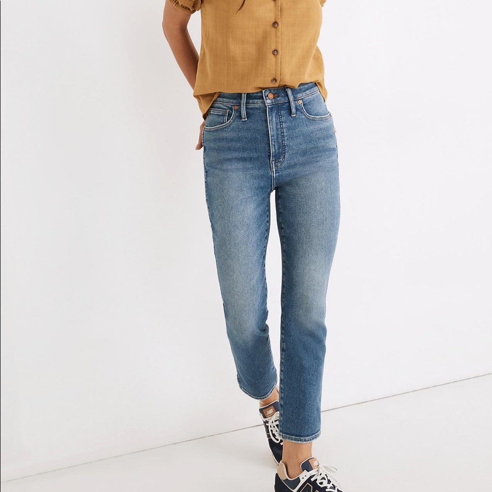 Madewell curvy petite stovepipe jeans